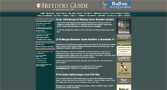 Desktop Screenshot of breedersguide.com