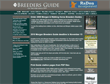 Tablet Screenshot of breedersguide.com